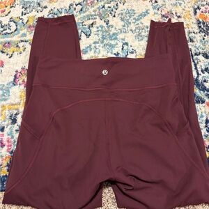 lululemon athletica Burgundy Leggings